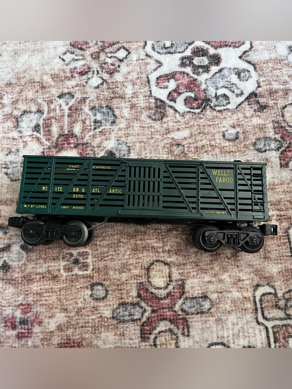 Lionel Postwar O Gauge #3370 Wells Fargo (Sheriff & Outlaw) Stock Car Trains
